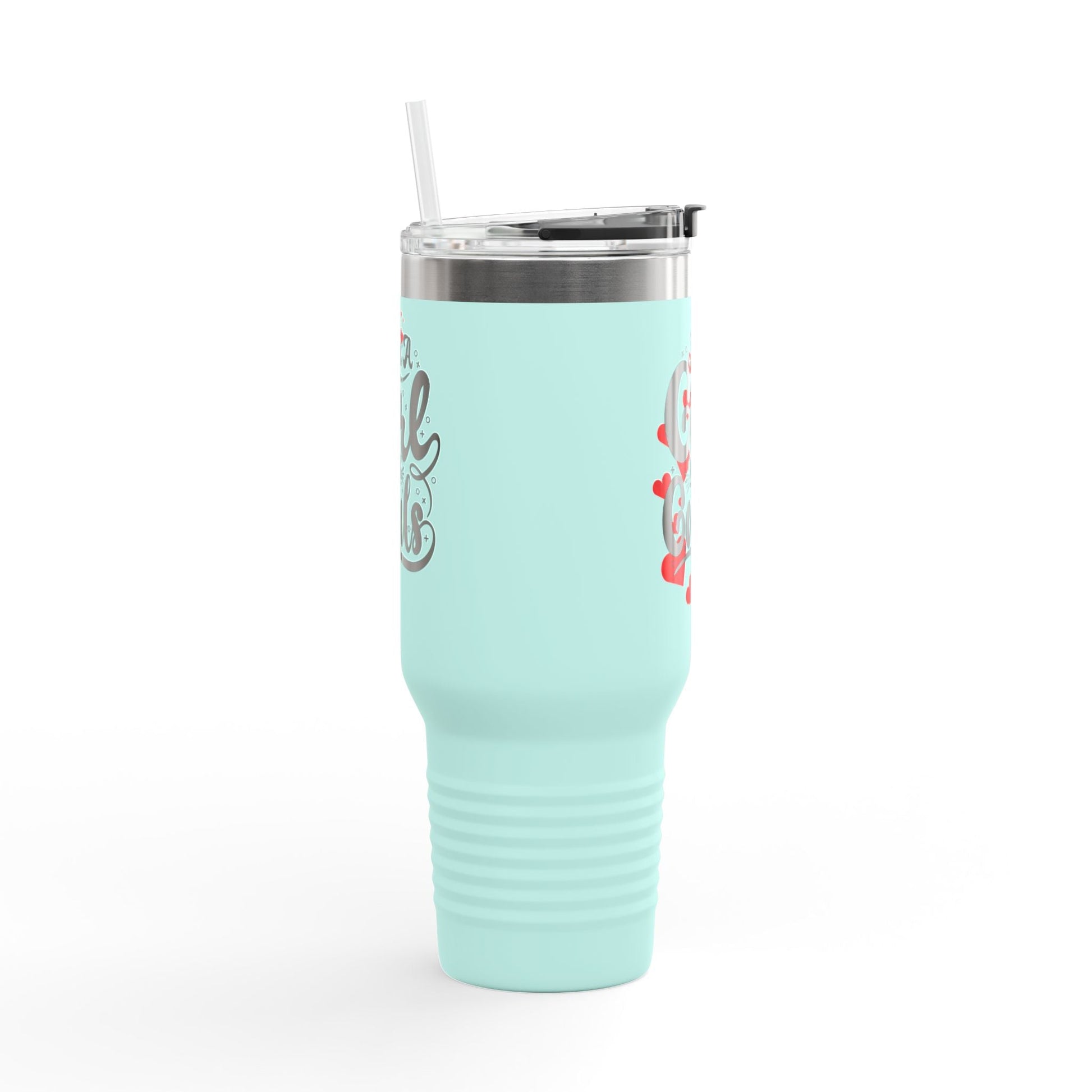 Just a Girl with Goals 40oz Insulated Travel Mug - Ormond Beach Boutique