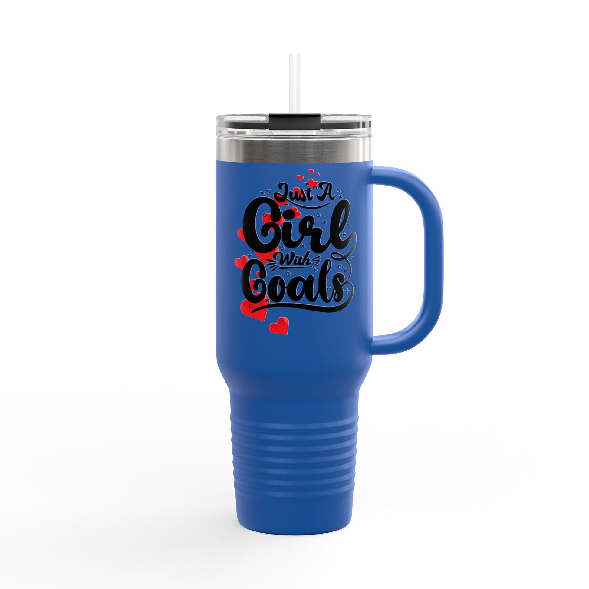 Just a Girl with Goals 40oz Insulated Travel Mug - Ormond Beach Boutique