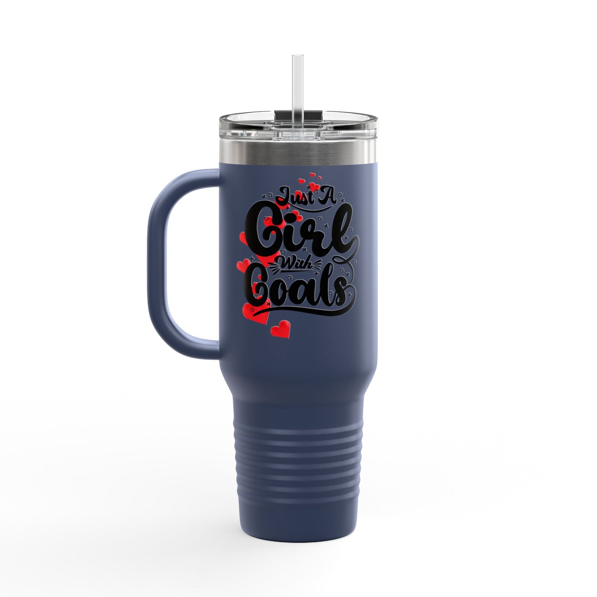 Just a Girl with Goals 40oz Insulated Travel Mug - Ormond Beach Boutique