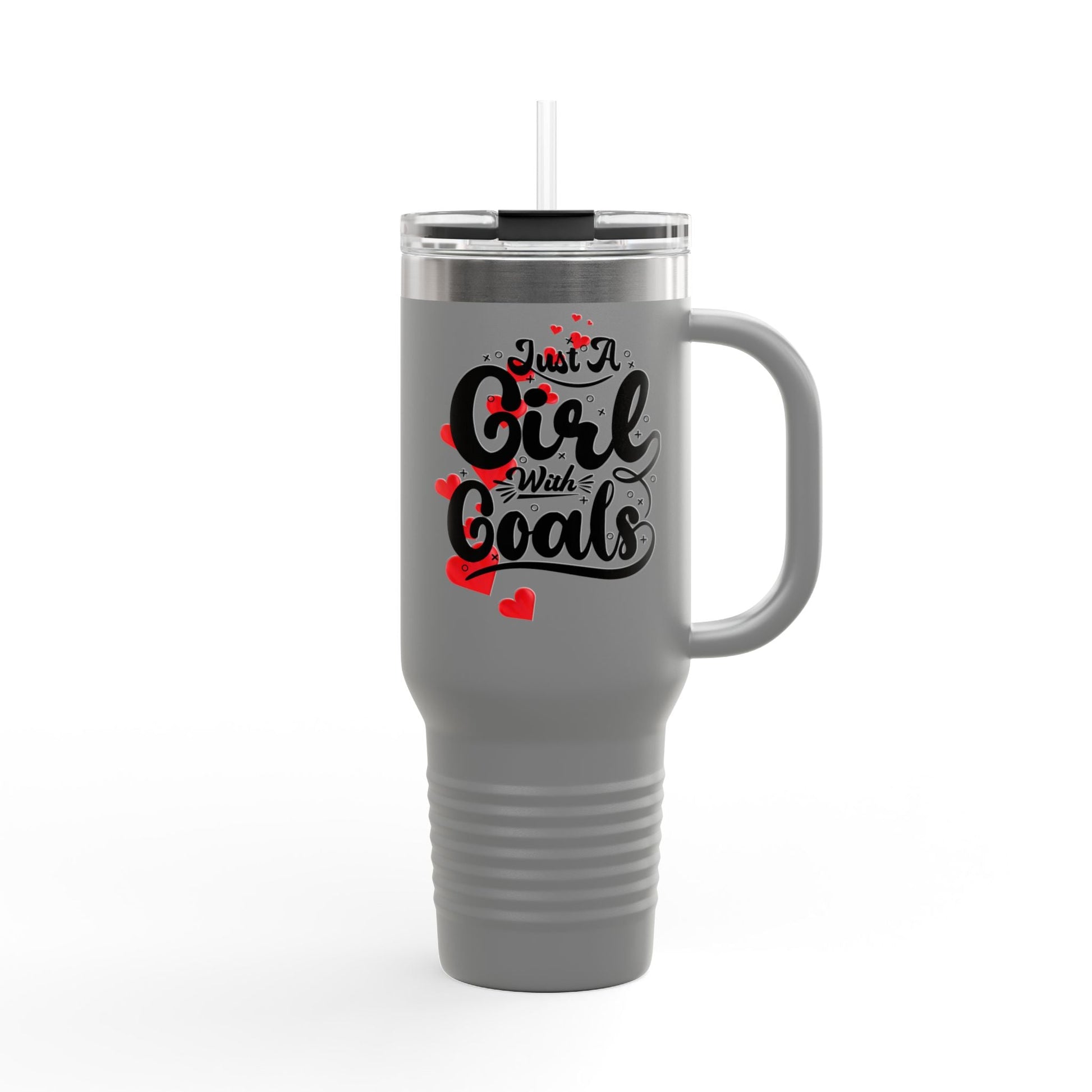 Just a Girl with Goals 40oz Insulated Travel Mug - Ormond Beach Boutique