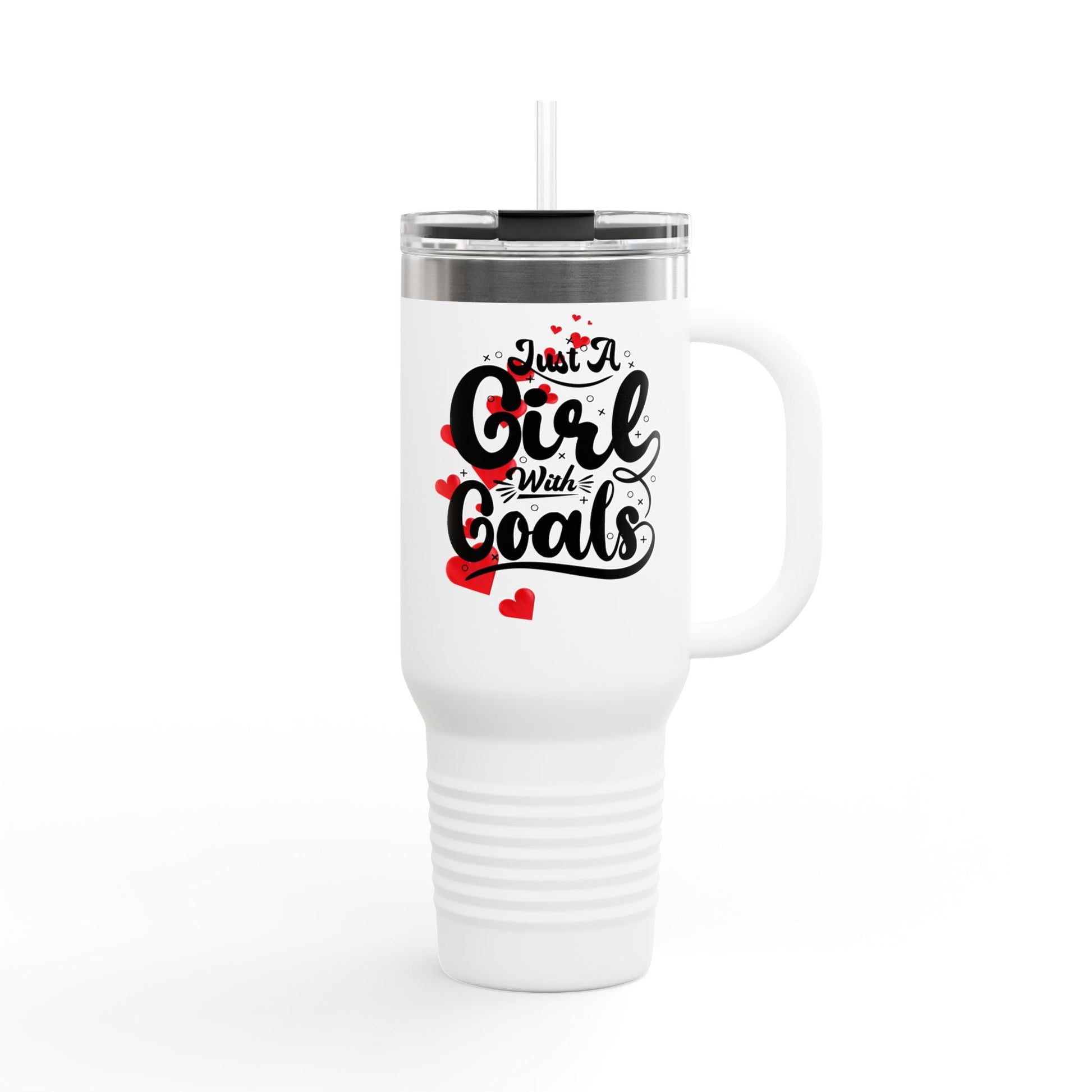 Just a Girl with Goals 40oz Insulated Travel Mug - Ormond Beach Boutique