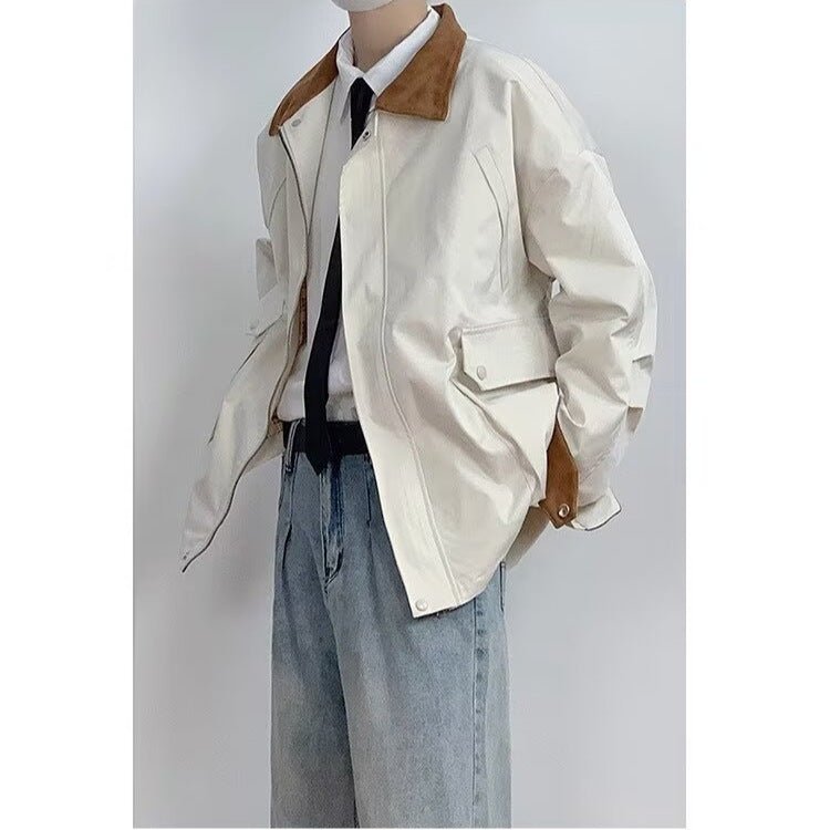 Loose Men's And Women's Large Workwear With Pocket Jacket - Ormond Beach Boutique