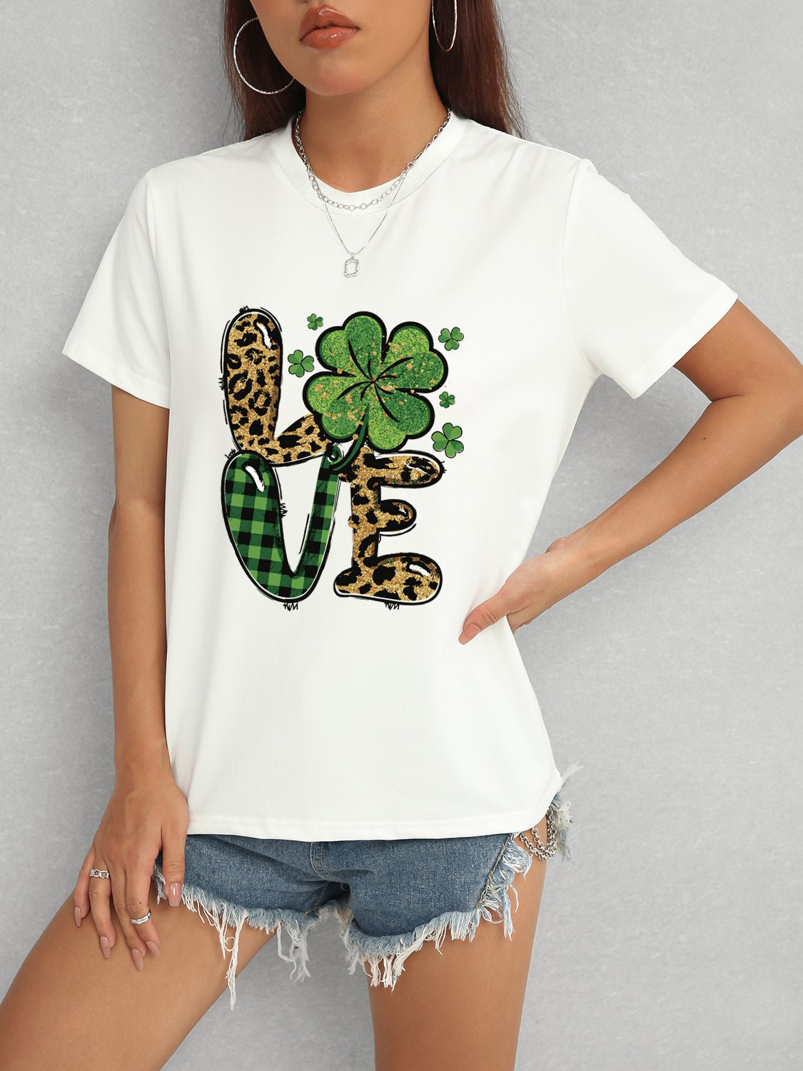 LOVE Round Neck Short Sleeve T-Shirt - Ormond Beach Boutique