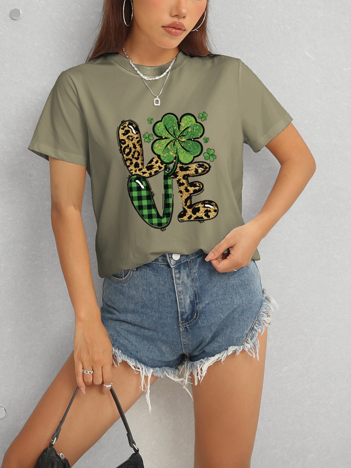 LOVE Round Neck Short Sleeve T-Shirt - Ormond Beach Boutique