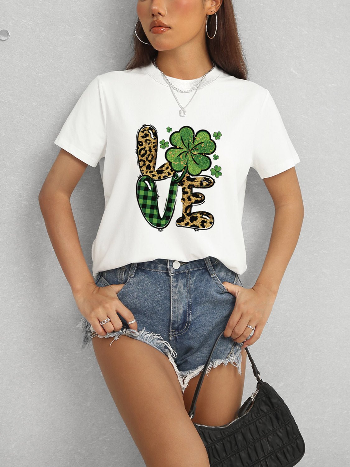 LOVE Round Neck Short Sleeve T-Shirt - Ormond Beach Boutique