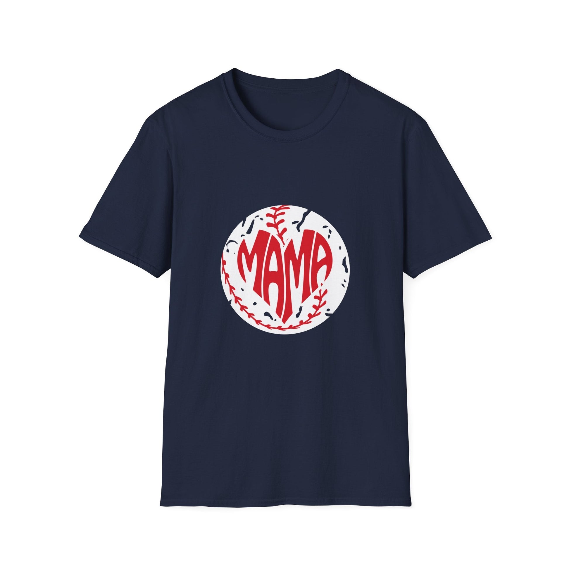 Mama Baseball Unisex Softstyle T-Shirt - Perfect Gift for Moms - Ormond Beach Boutique