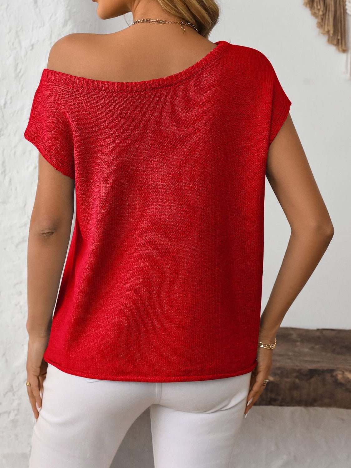 Mandy Boat Neck Short Sleeve Knit Top - Ormond Beach BoutiqueTrendsiOrmond Beach Boutiqueb3f98c6d - dbdd - 4297 - bdf7 - 8080e46b304e - Max100100851485437100100851485437Deep RedS