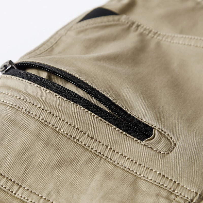 Men's Solid Color Straight Stretch Military Trousers - Ormond Beach Boutique