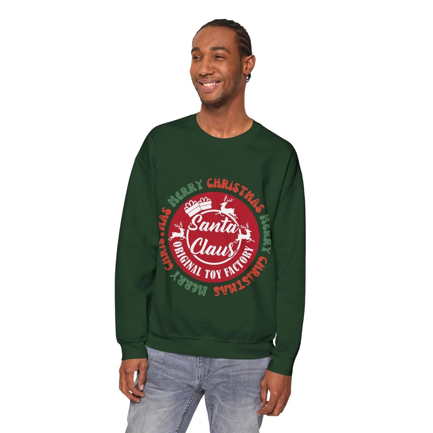 Merry Christmas Santa Claus Sweatshirt - Unisex Heavy Blend - Ormond Beach Boutique