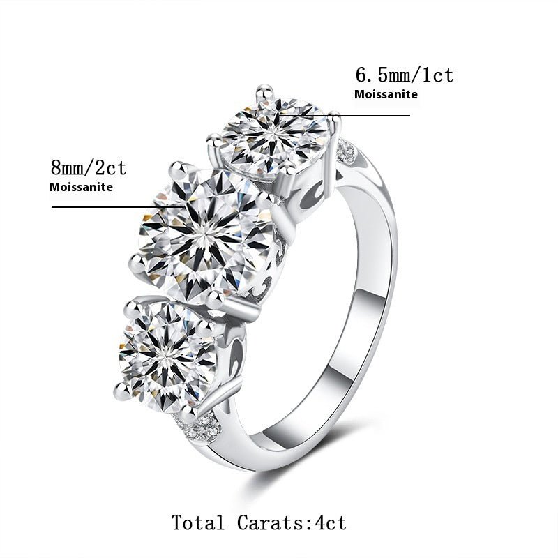 Moissanite Ring Advanced Sense Ring Ornament - Ormond Beach Boutique