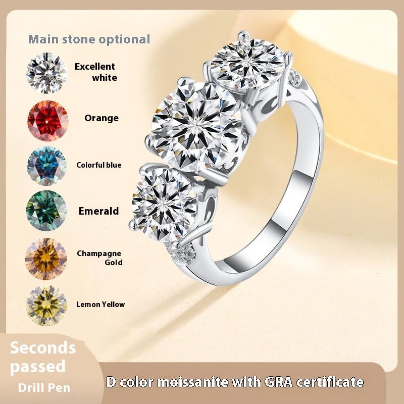 Moissanite Ring Advanced Sense Ring Ornament - Ormond Beach Boutique