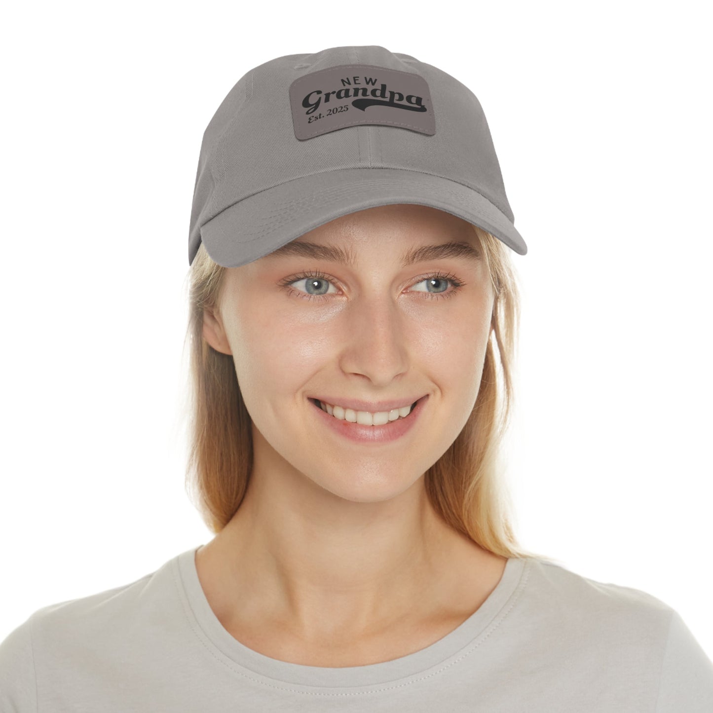 New Grandpa Dad Hat with Leather Patch - Perfect Gift for New Dads - Ormond Beach Boutique