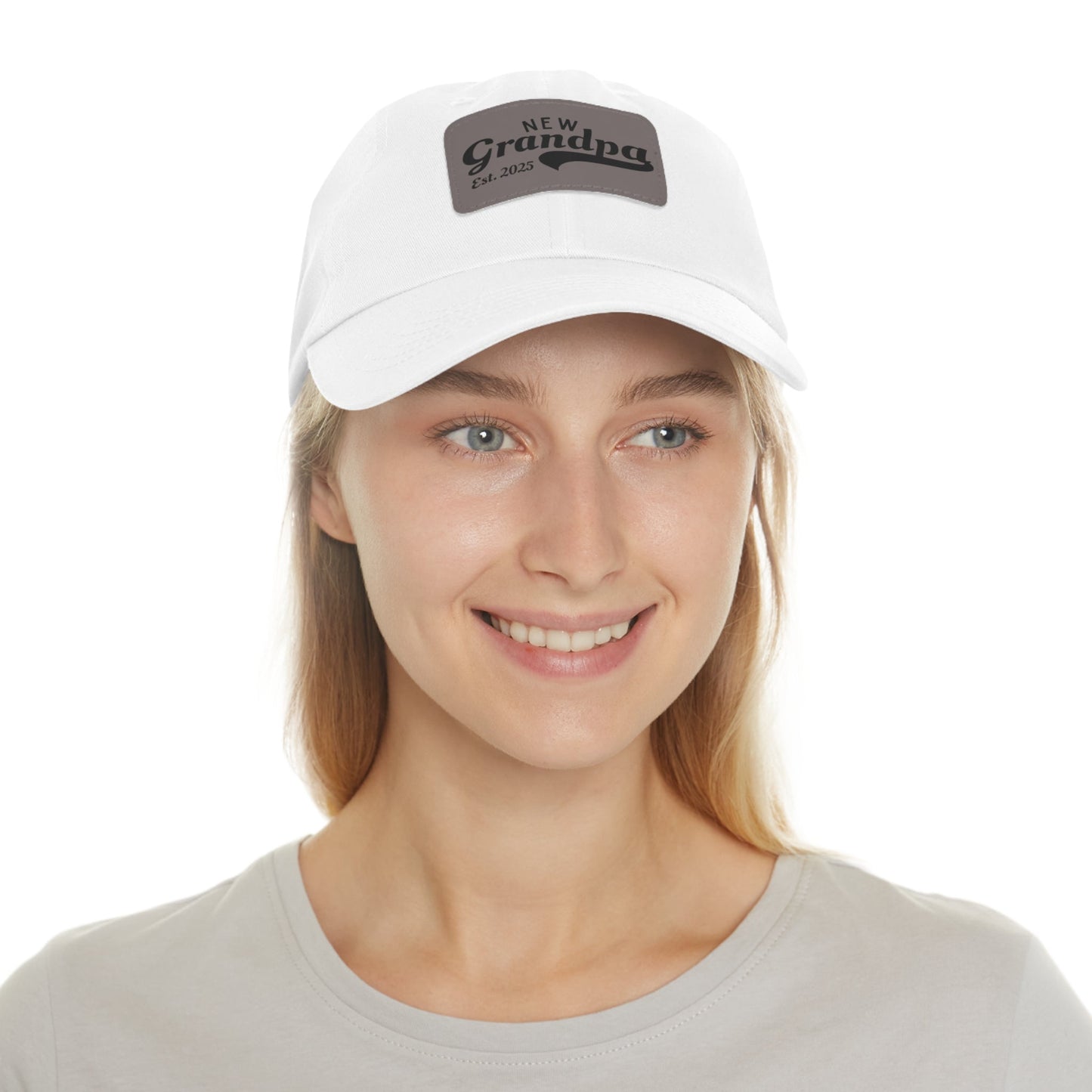 New Grandpa Dad Hat with Leather Patch - Perfect Gift for New Dads - Ormond Beach Boutique