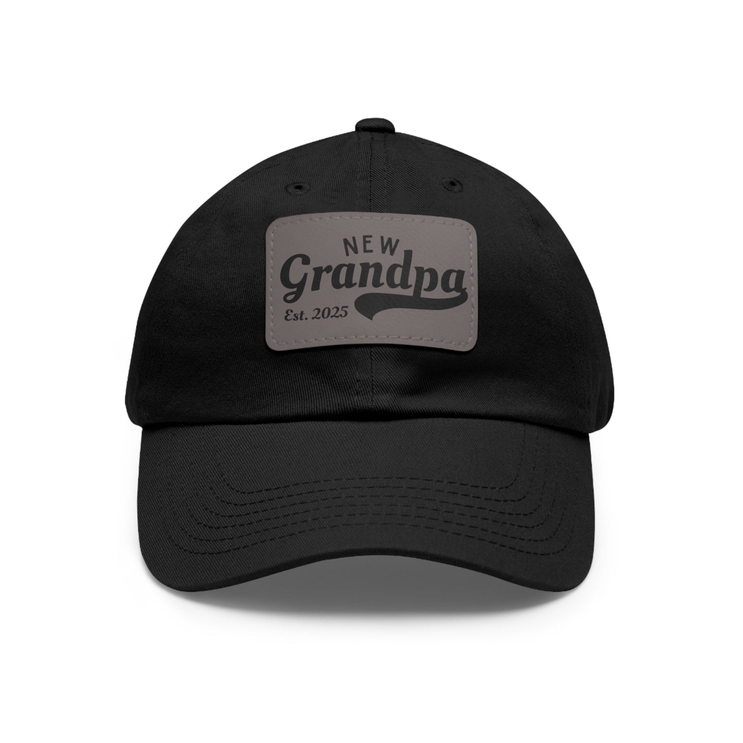 New Grandpa Dad Hat with Leather Patch - Perfect Gift for New Dads - Ormond Beach Boutique