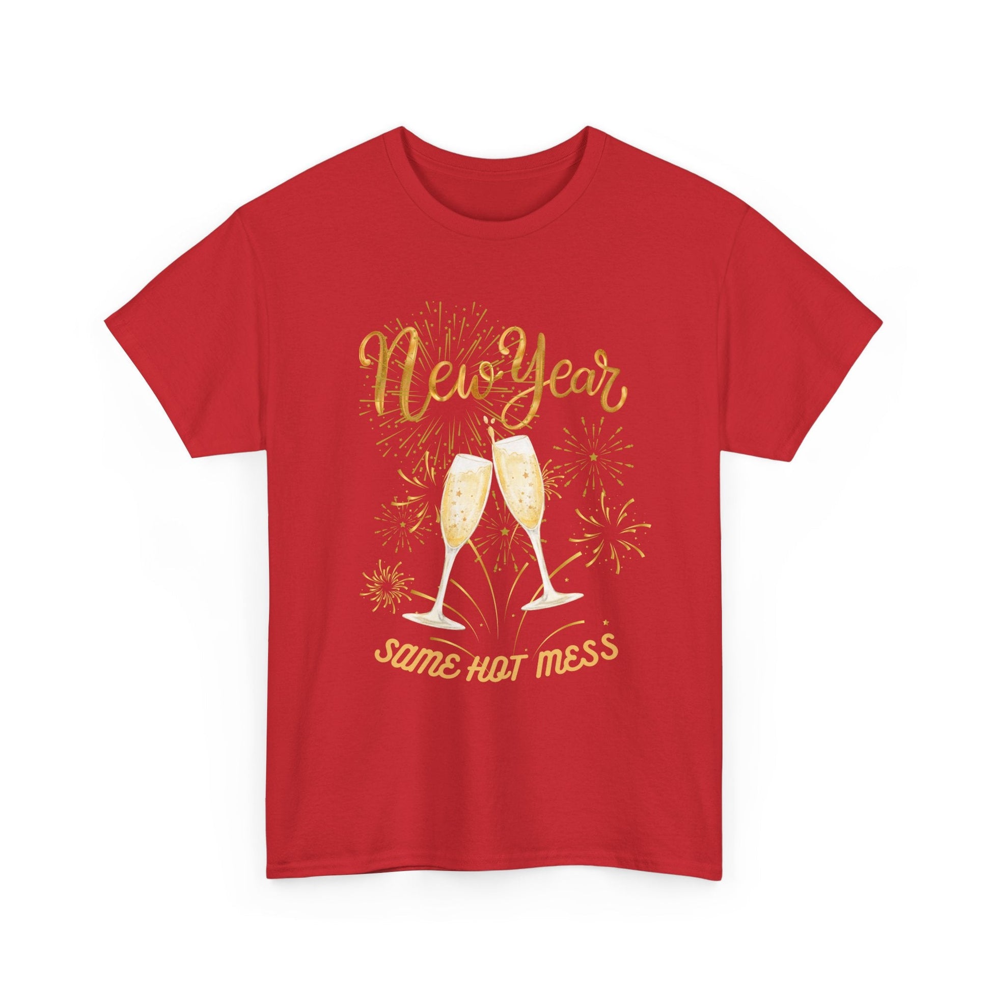 New Year Same Hot Mess Unisex Heavy Cotton Tee - Ormond Beach Boutique