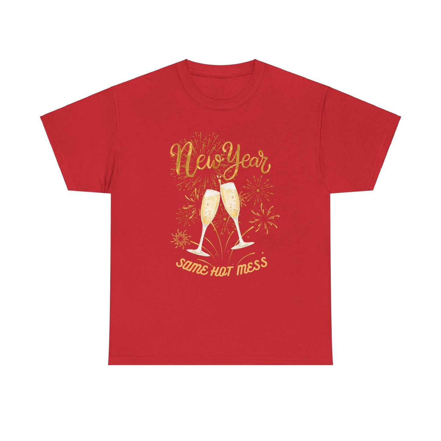 New Year Same Hot Mess Unisex Heavy Cotton Tee - Ormond Beach Boutique