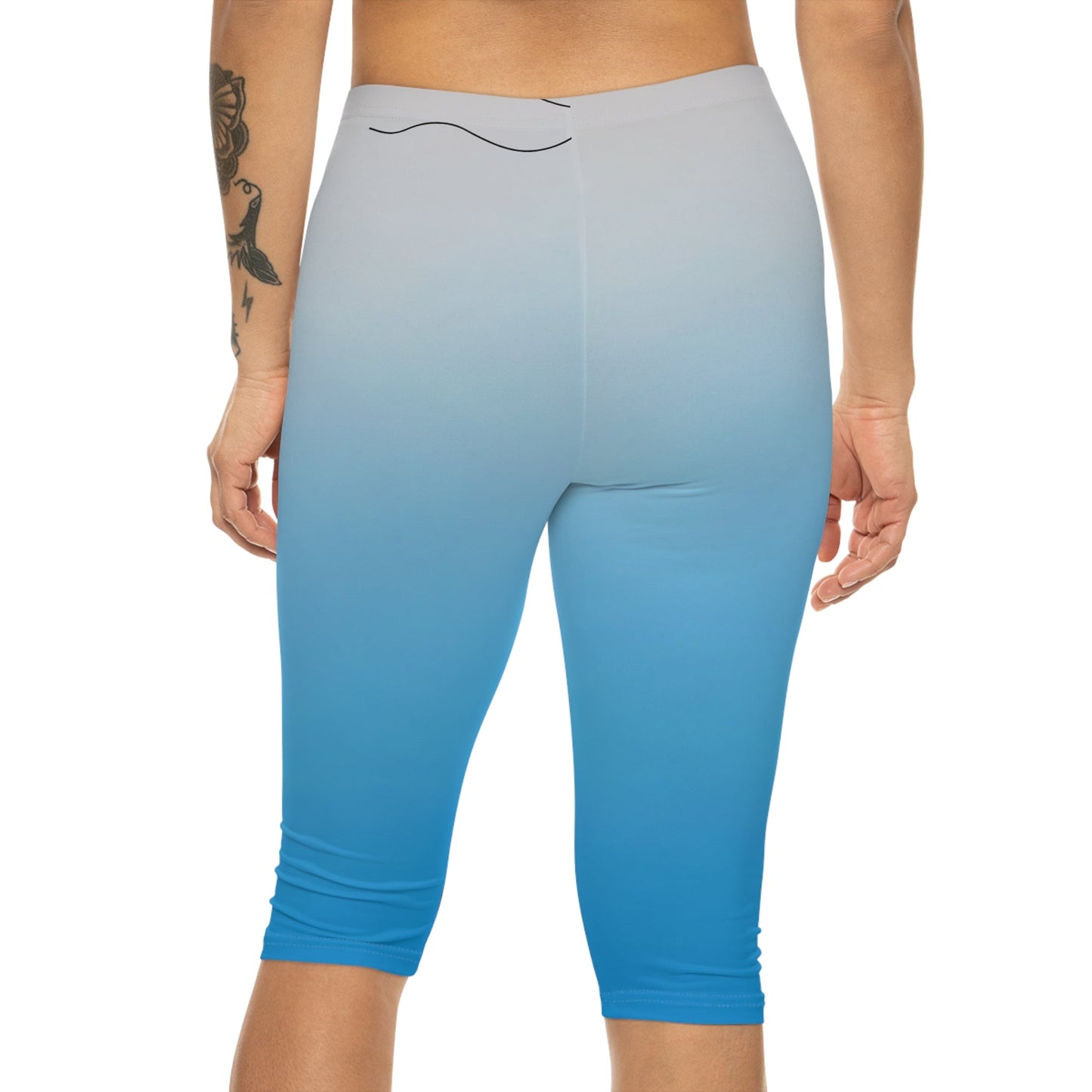 Ocean Breeze Women’s Capri Leggings - Comfortable & Stylish Activewear for Everyday Wear - Ormond Beach Boutique