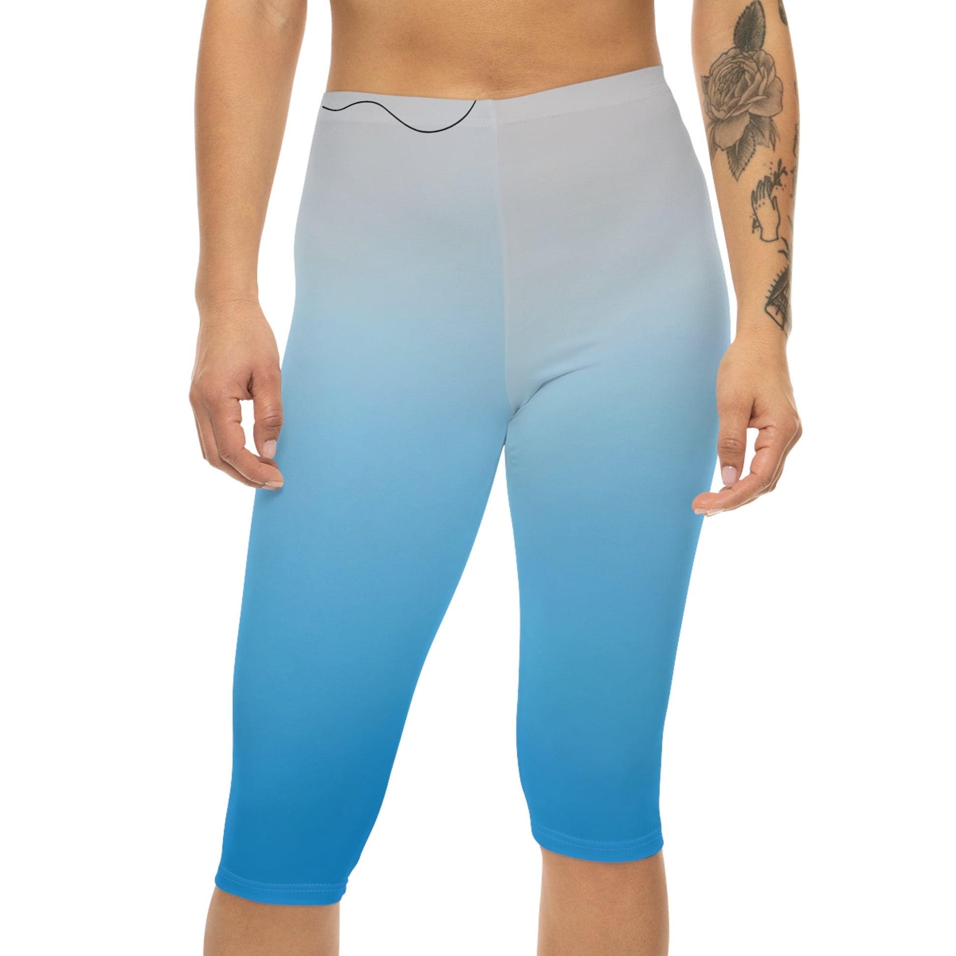 Ocean Breeze Women’s Capri Leggings - Comfortable & Stylish Activewear for Everyday Wear - Ormond Beach Boutique