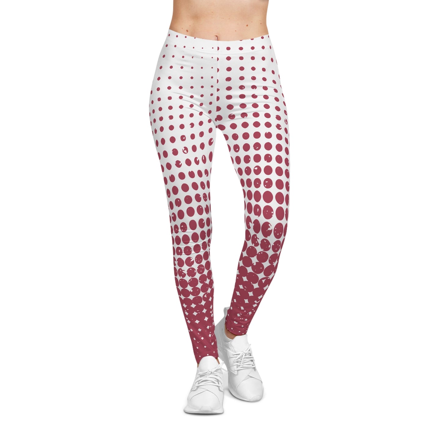 Ombre Dot Pattern Women's Casual Leggings - Perfect for Everyday Comfort - Ormond Beach Boutique