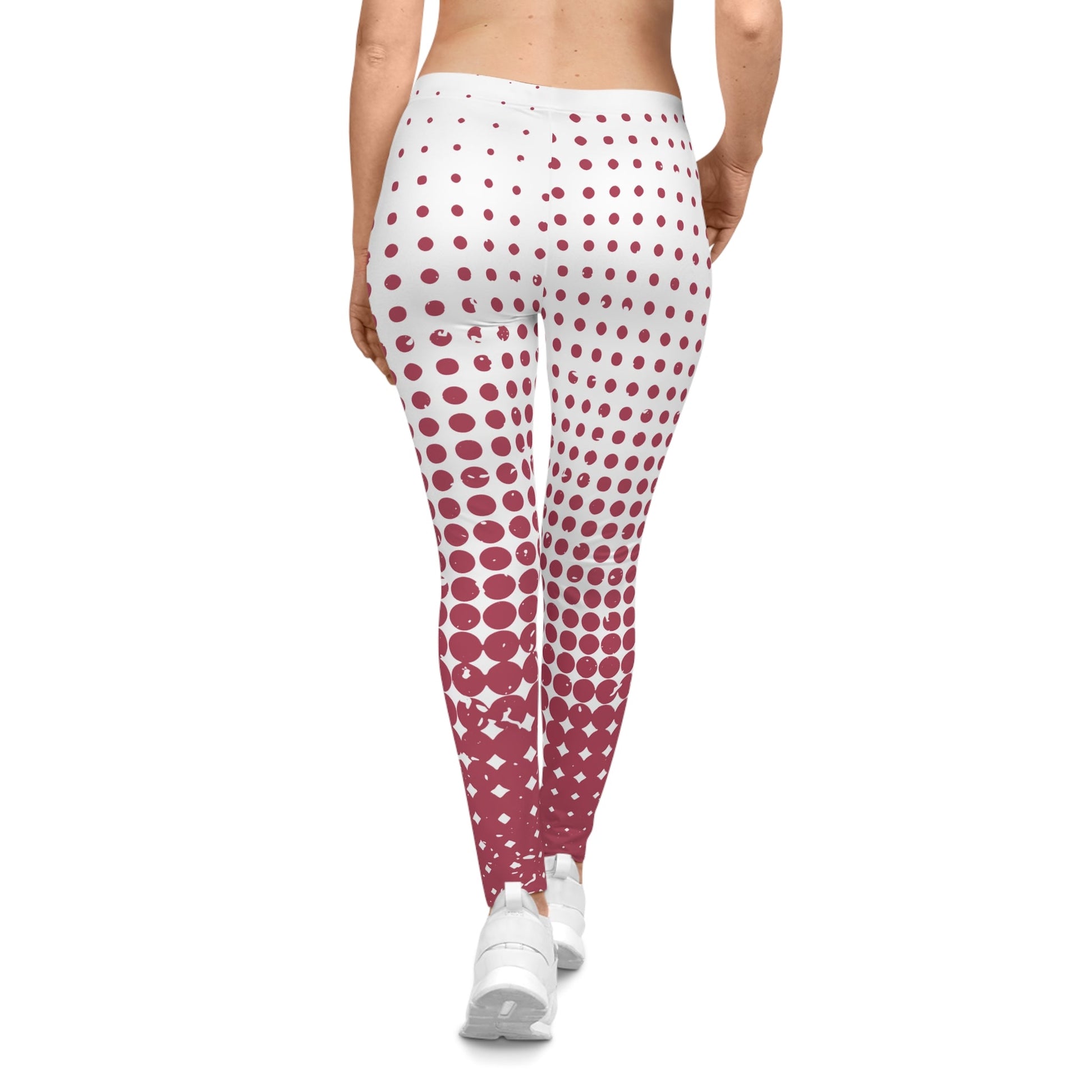 Ombre Dot Pattern Women's Casual Leggings - Perfect for Everyday Comfort - Ormond Beach Boutique