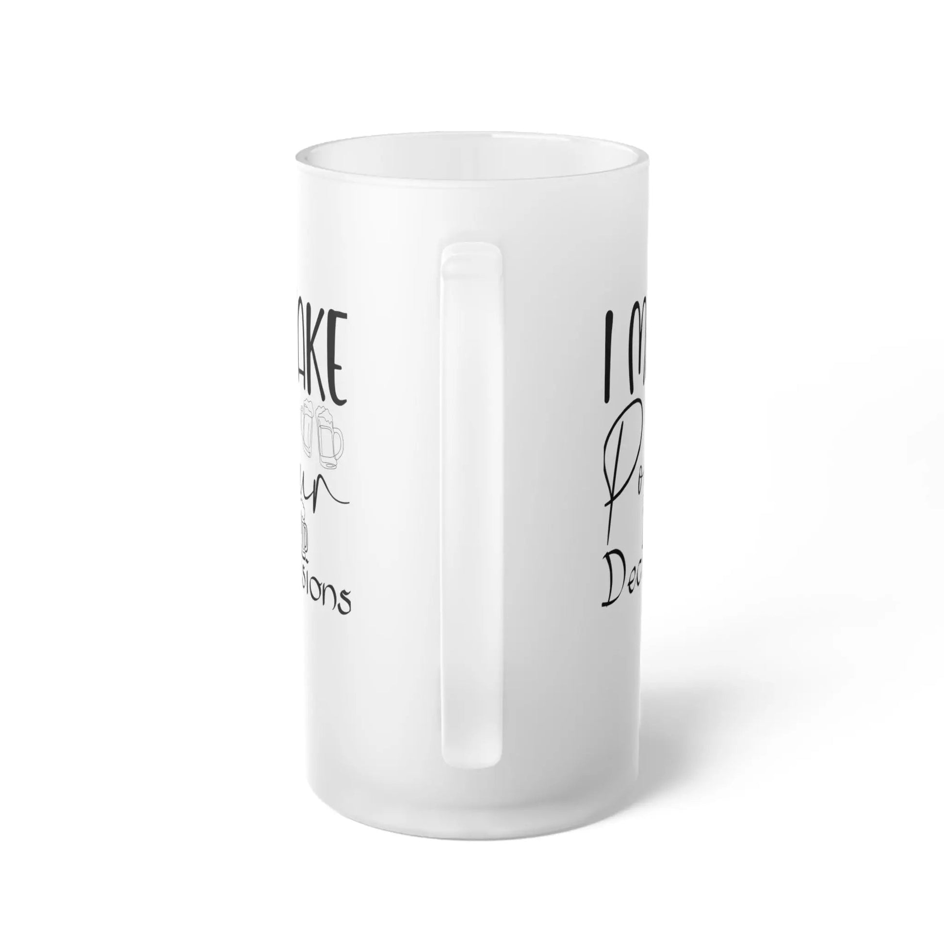 Personalized Frosted Glass Beer Mug - Perfect for Celebrations & Gift Giving - Ormond Beach Boutique