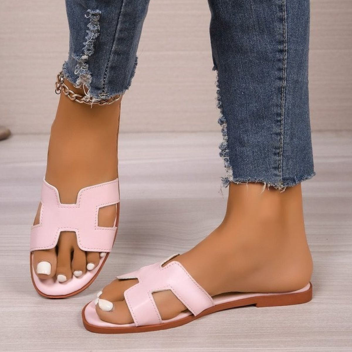 PU Leather Flat Sandals - Ormond Beach BoutiqueTrendsiOrmond Beach Boutique20cf8d5d - 0c42 - 4e2d - a06f - d693be4c02a0 - Max100600396442547100600396442547Blush Pink36(US5)