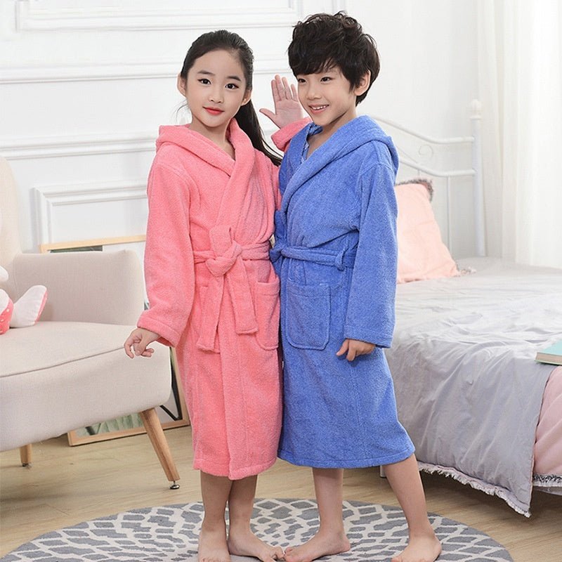 Pure Cotton Hotel Bathrobe Thickening Towel Material Nightgown - Ormond Beach Boutique