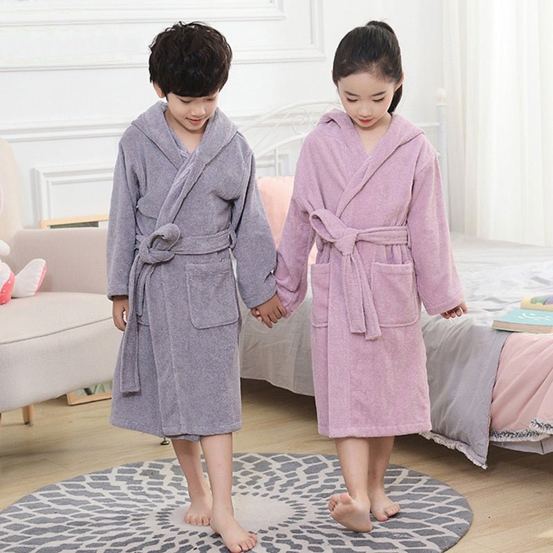 Pure Cotton Hotel Bathrobe Thickening Towel Material Nightgown - Ormond Beach Boutique