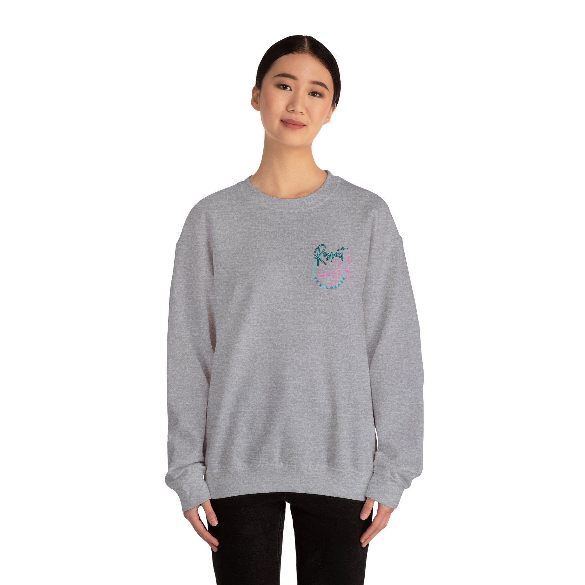 Respect the locals Unisex Heavy Blend Sweatshirt - Turtle Graphic - Ormond Beach Boutique