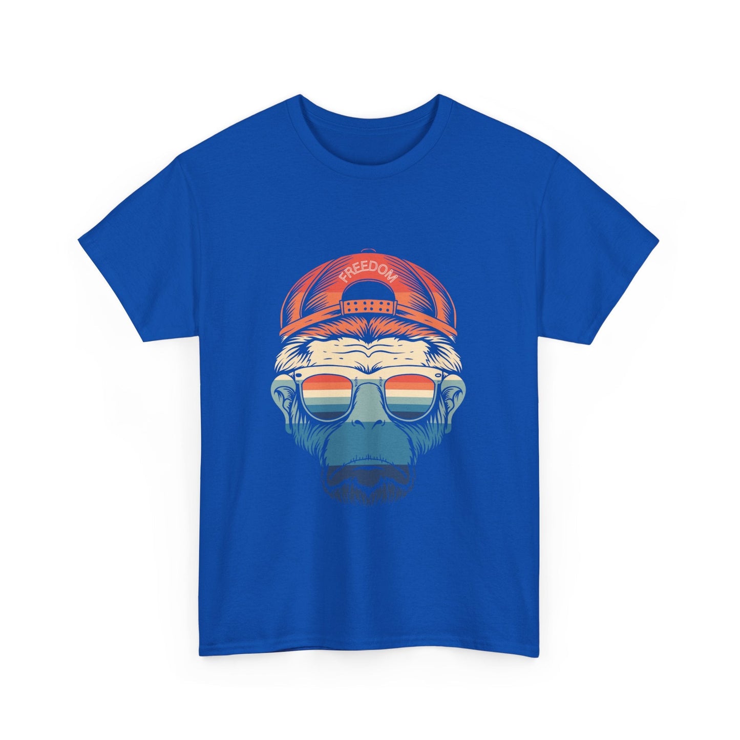 Retro Freedom Monkey Unisex Heavy Cotton Tee - Ormond Beach Boutique