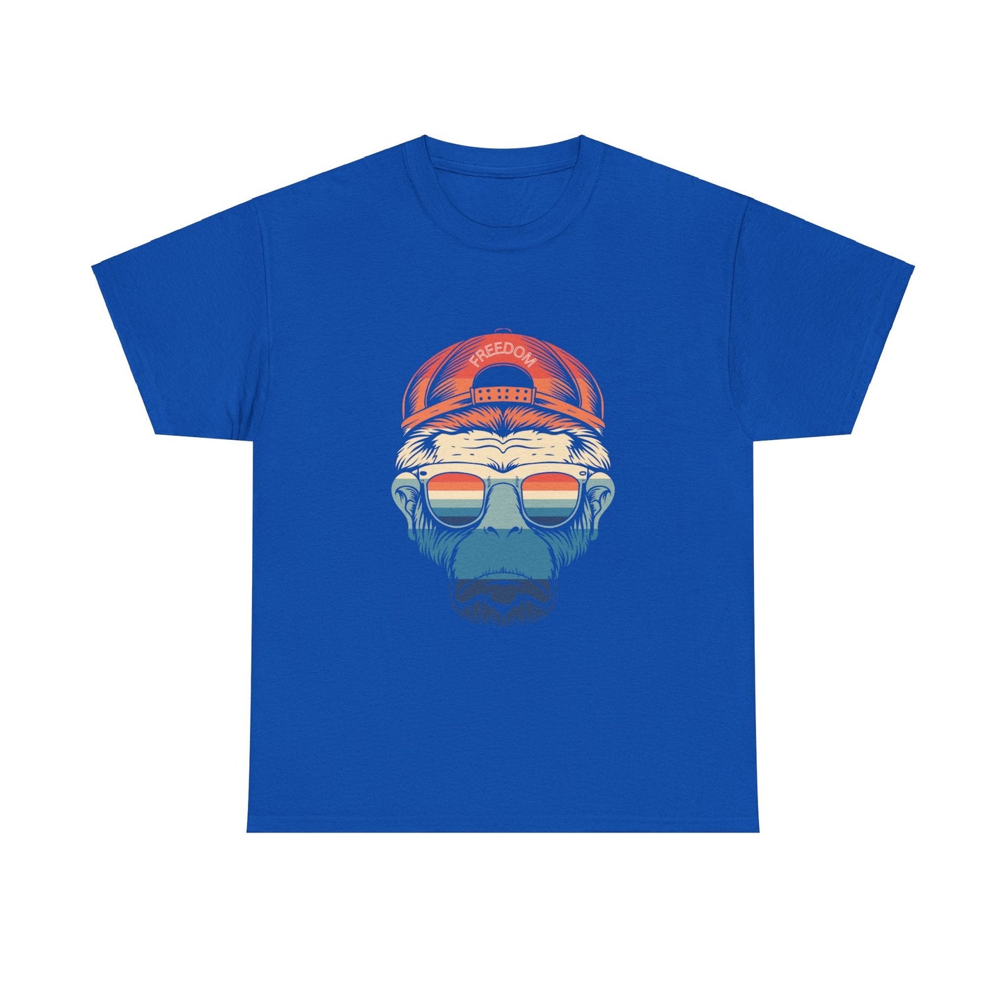 Retro Freedom Monkey Unisex Heavy Cotton Tee - Ormond Beach Boutique