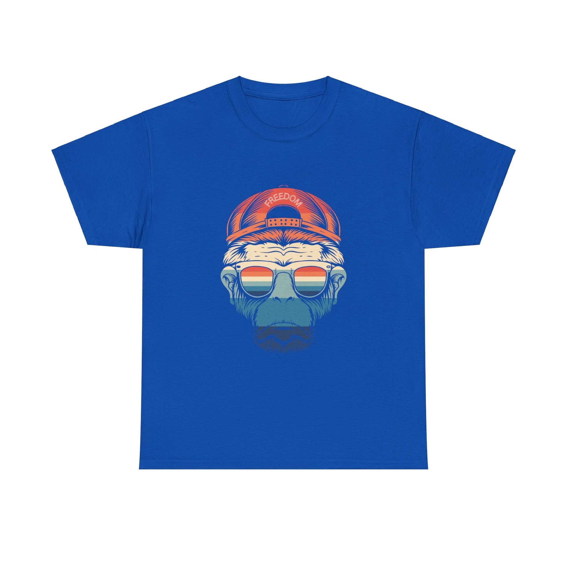 Retro Freedom Monkey Unisex Heavy Cotton Tee - Ormond Beach Boutique