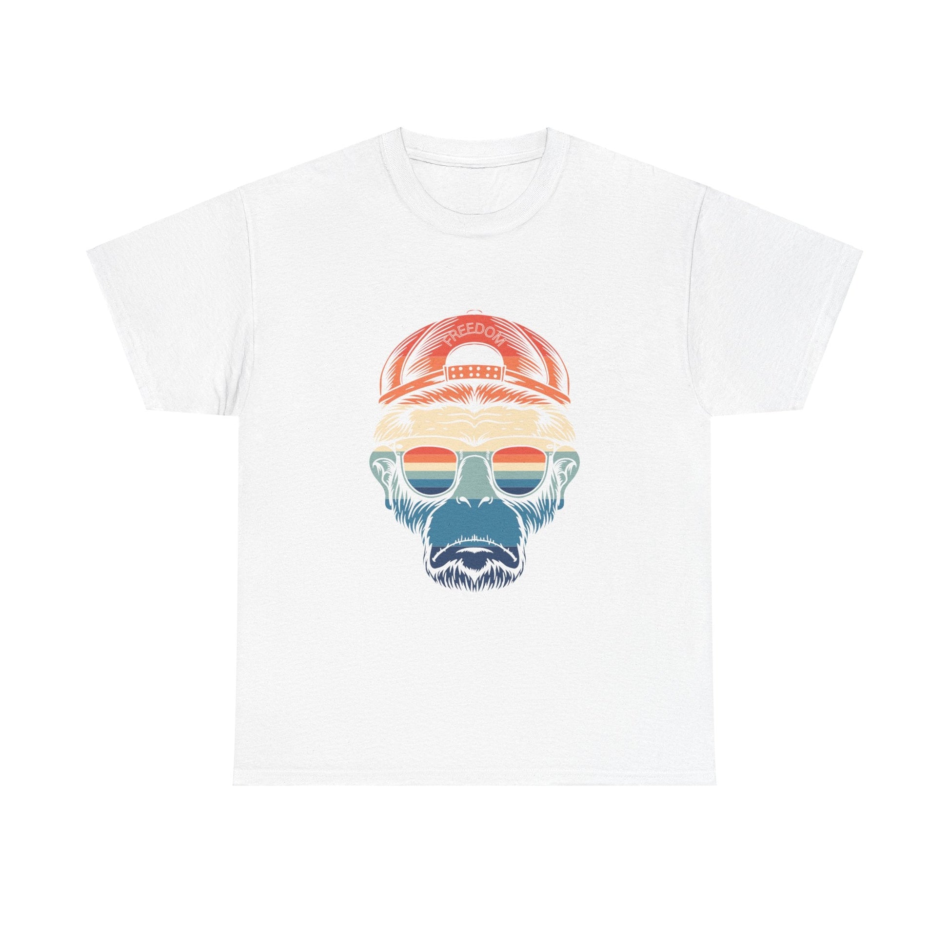 Retro Freedom Monkey Unisex Heavy Cotton Tee - Ormond Beach Boutique