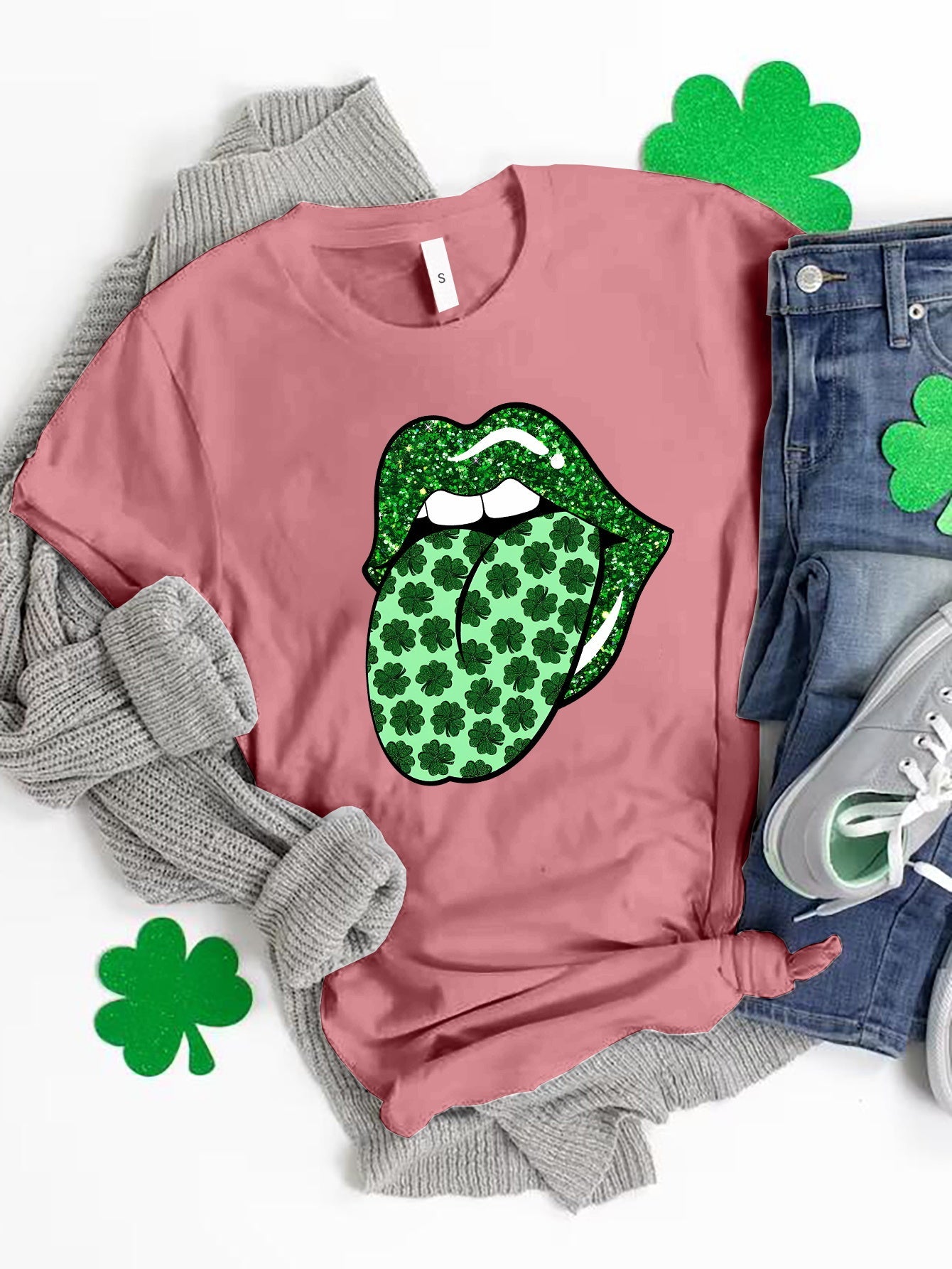 Saint Patrick's Day Round Neck T-Shirt - Ormond Beach Boutique