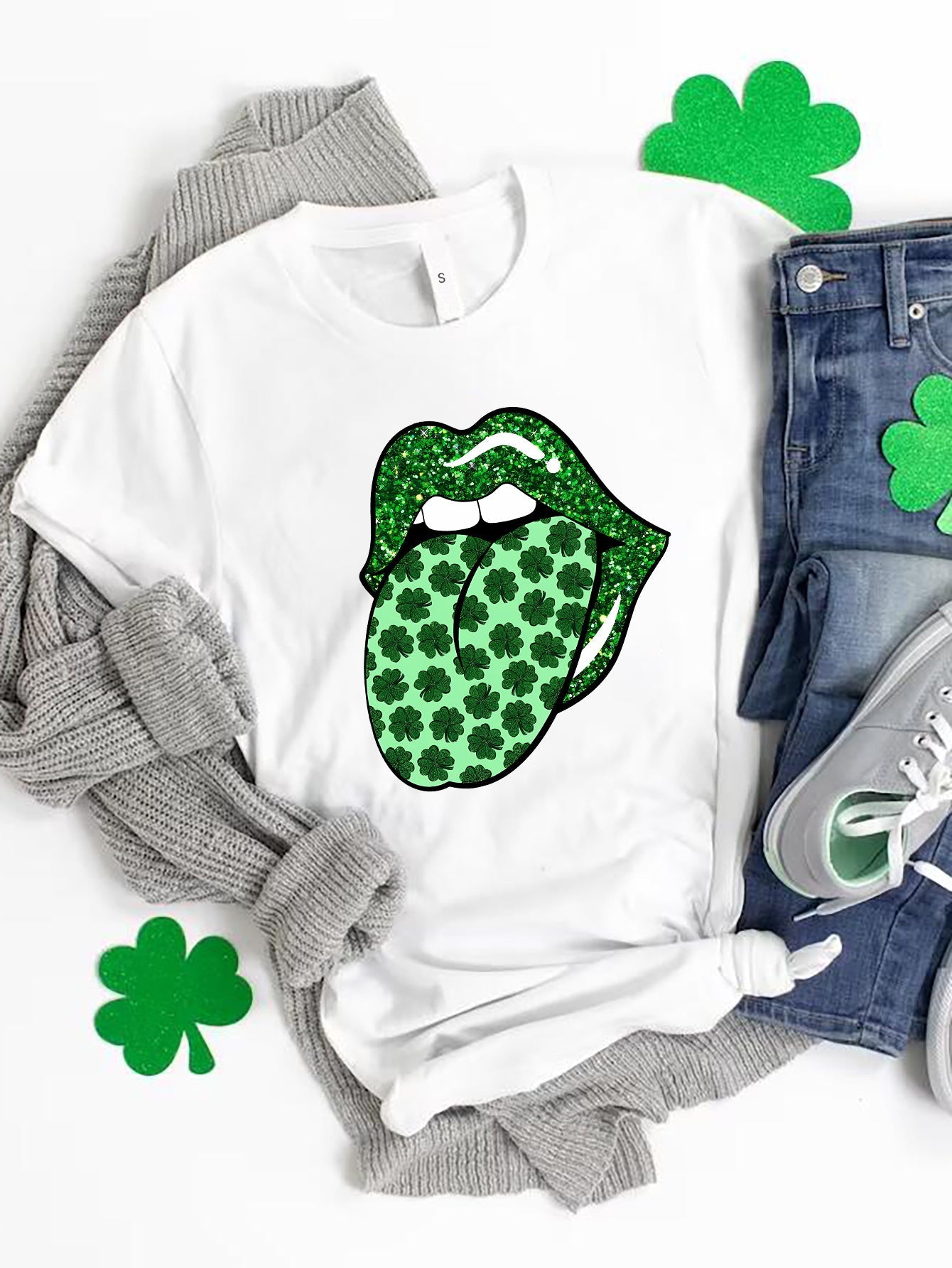 Saint Patrick's Day Round Neck T-Shirt - Ormond Beach Boutique