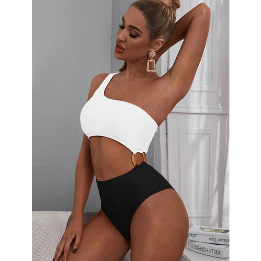 Sexy Lace - up Bikini One - piece Hollow Swimsuit - Ormond Beach Boutique