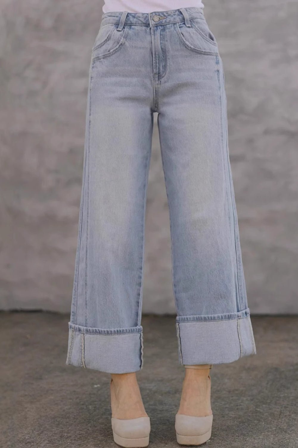 Straight Leg Jeans with Pockets - Ormond Beach Boutique