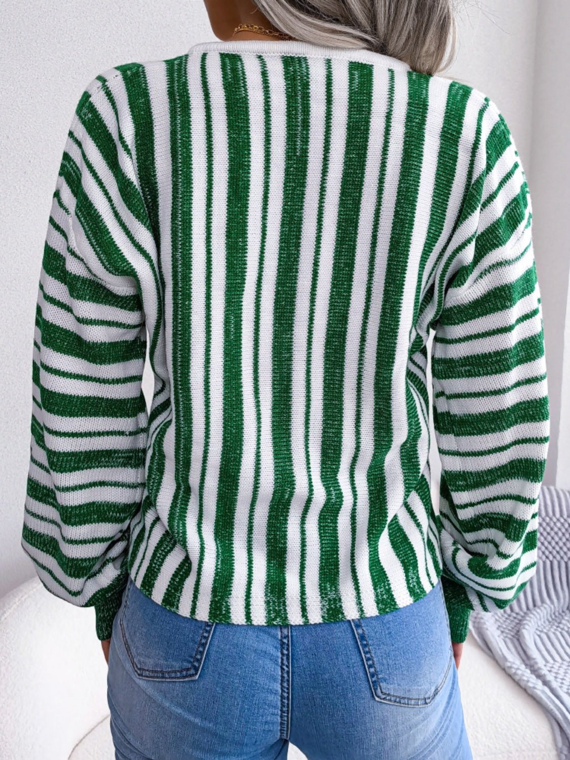 Striped Lace - Up Long Sleeve Sweater - Ormond Beach BoutiqueTrendsiOrmond Beach Boutique2cfe5bdd - 17ec - 40c5 - 9f93 - 482aaf30655c - Max100100301464729100100301464729GreenM