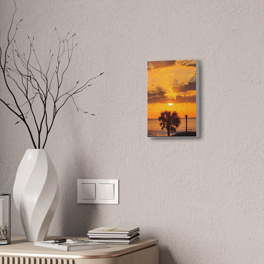 Sunset Canvas Wall Art – Vibrant Tropical Landscape - Ormond Beach Boutique