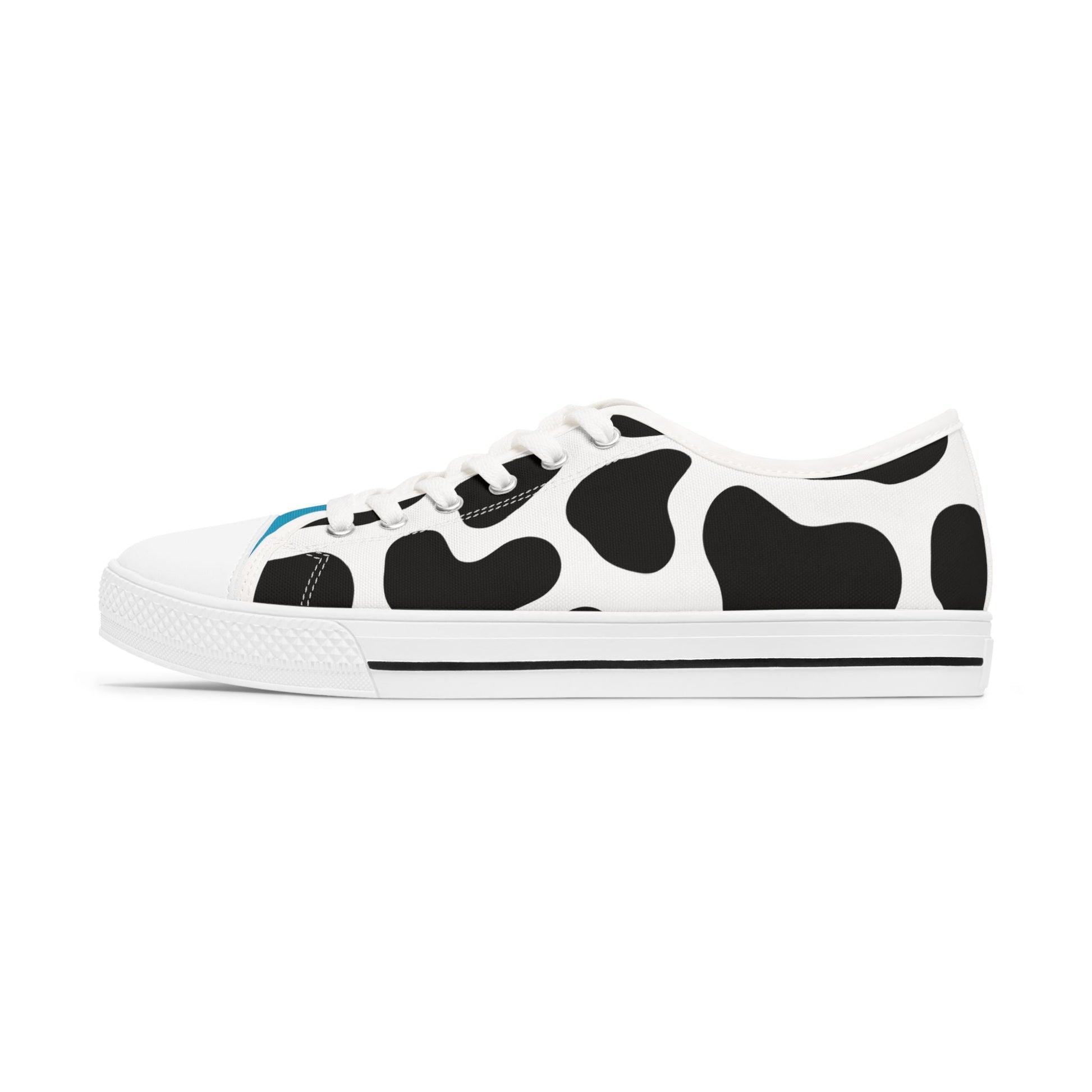 Trendy Cow Print Low Top Sneakers for Women - Casual Footwear - Ormond Beach Boutique