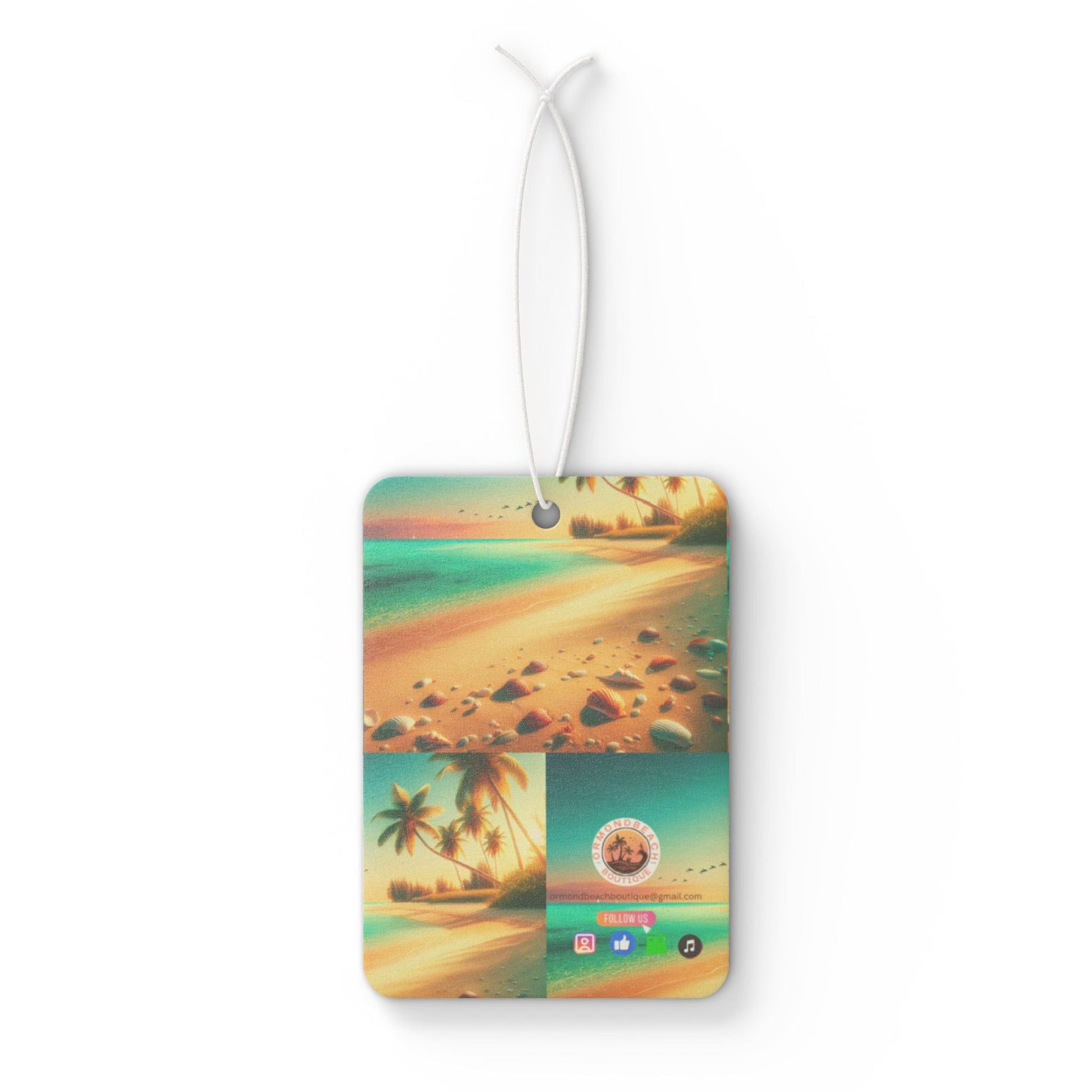 Tropical Beach Car Air Freshener - Freshen Up Your Ride! - Ormond Beach Boutique