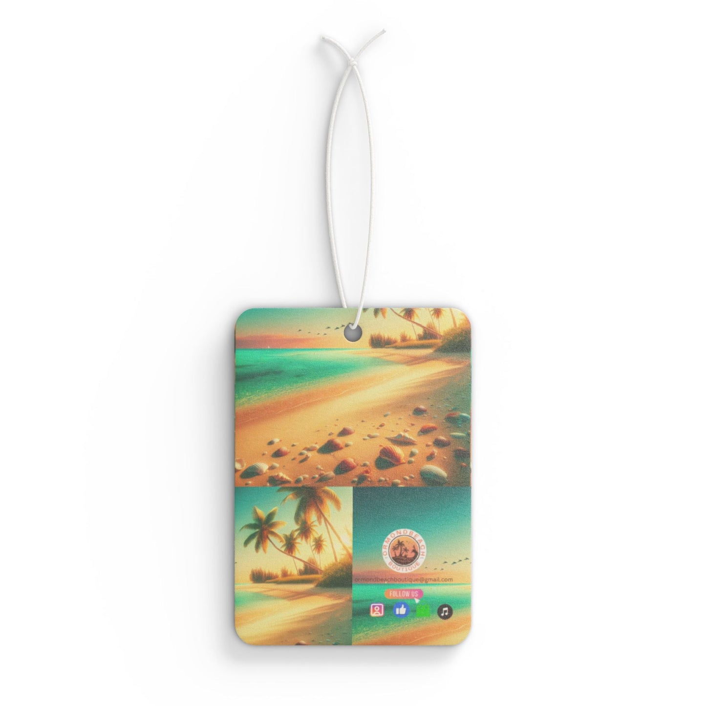 Tropical Beach Car Air Freshener - Freshen Up Your Ride! - Ormond Beach Boutique