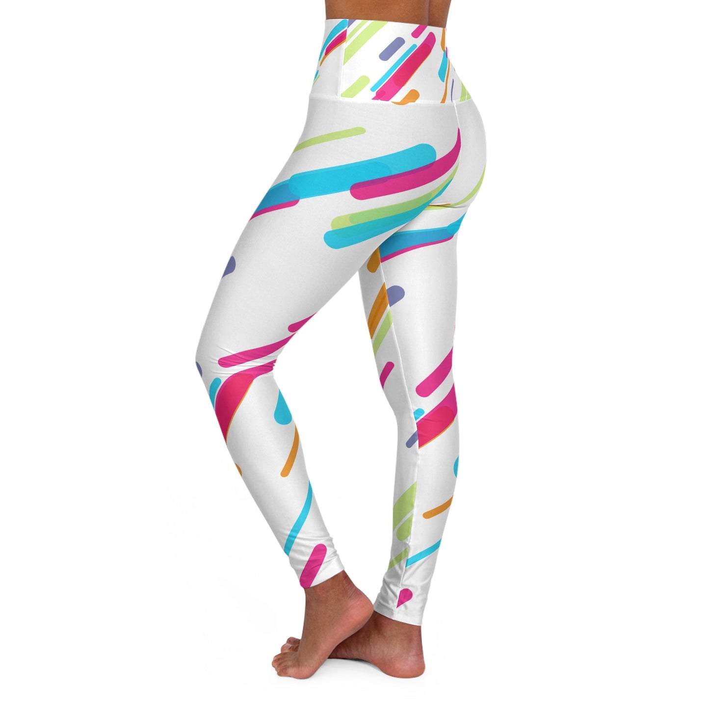 Vibrant High Waisted Yoga Leggings for Active Lifestyle - Ormond Beach Boutique