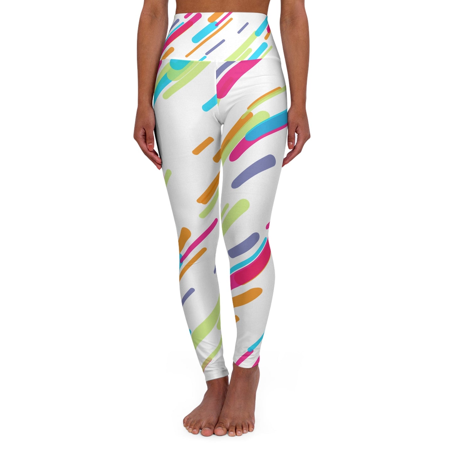 Vibrant High Waisted Yoga Leggings for Active Lifestyle - Ormond Beach Boutique