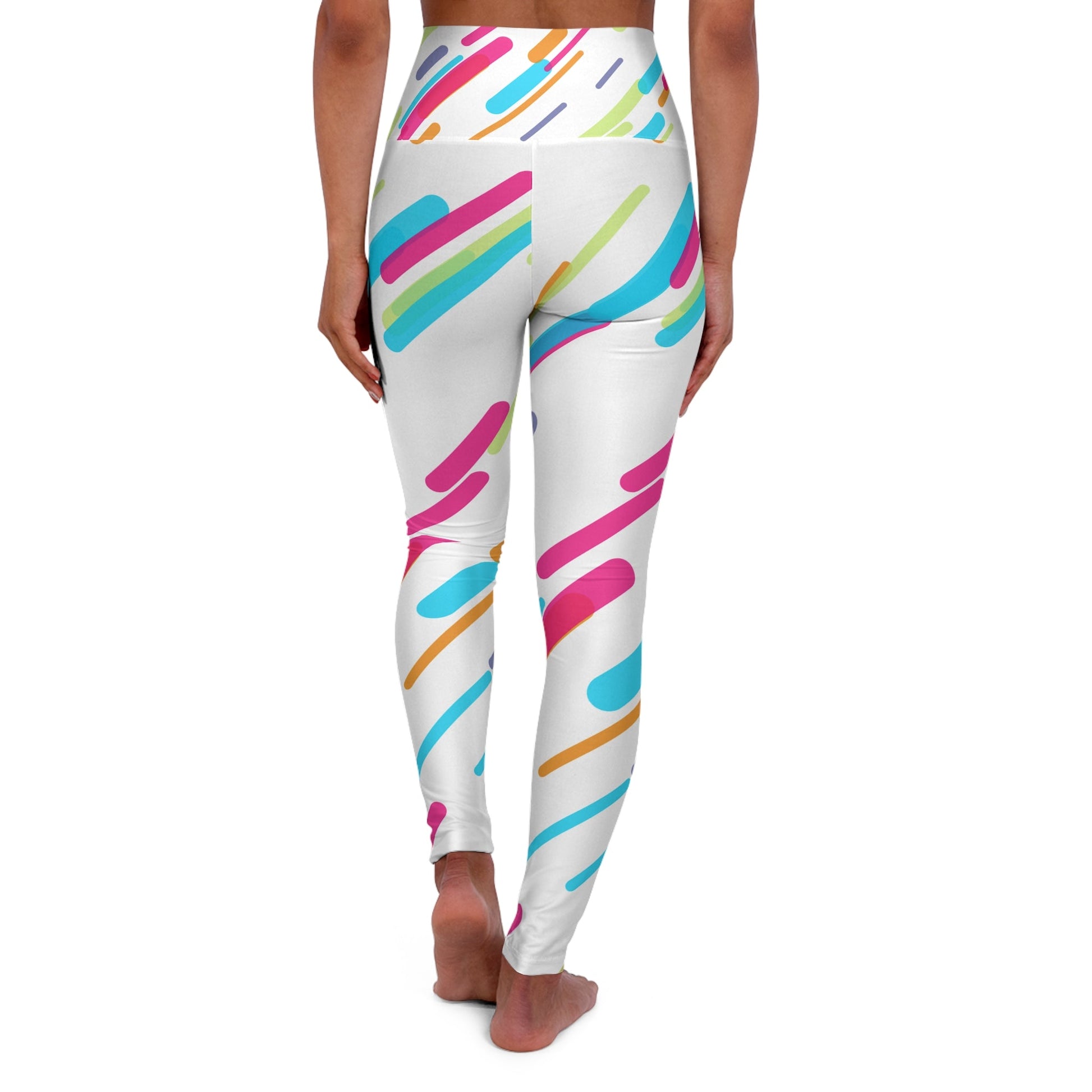 Vibrant High Waisted Yoga Leggings for Active Lifestyle - Ormond Beach Boutique