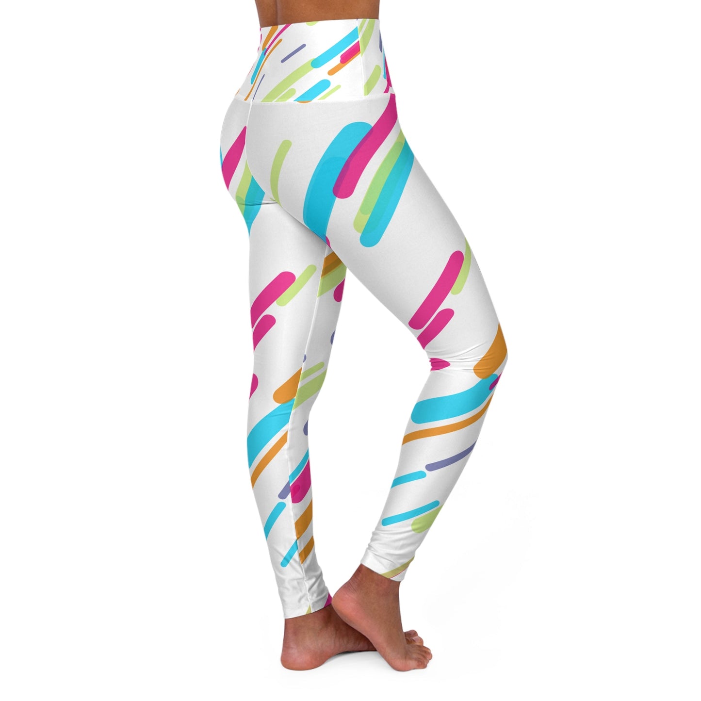 Vibrant High Waisted Yoga Leggings for Active Lifestyle - Ormond Beach Boutique