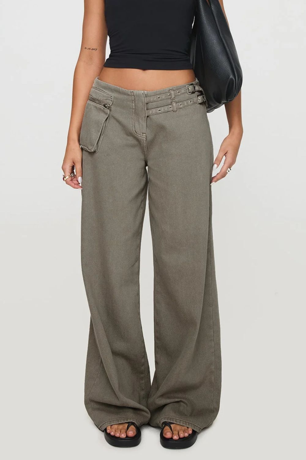 Wide Leg Jeans with Pockets - Ormond Beach Boutique